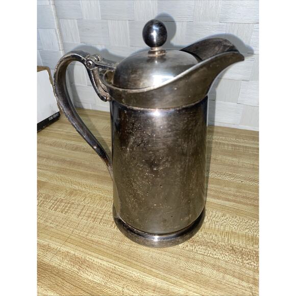 Vintage International Silver Co Silver Plate Coffee Tea Cravat Or Beer Stein 7” - Picture 10 of 10